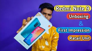 Redmi Note 9 Retail Unit Unboxing And First Impression | From Mi Store | Best Baudgt Mobile Phone |