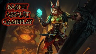 Smite: Bastet Gameplay-Well They Let Tank Bastet Get Fed...Big Mistake