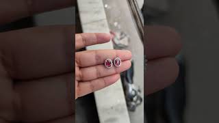 Yelena Ruby Earrings #925sterlingsilver #silverjewery #preciousmetal #gemstone #rubyearrings #ruby