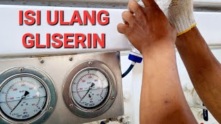 Cara mudah isi ulang gliserin dan menambahkan gliserin pada pressure gauge