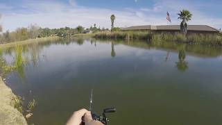 Bass Fishing On A Hot Winter Day