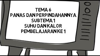 TEMA 6 PANAS DAN PERPINDAHANNYA SUBTEMA 1 SUHU DAN KALOR PEMBELAJARAN KE 1 - KELAS V UPTD SDN CIJAYA