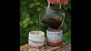 Morning ritual with my Korean cups! 😊 #ceramics #pottery #clay #stoneware #coffee #cups