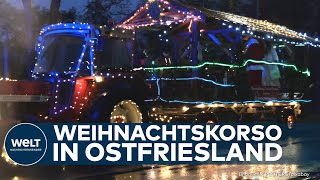 OSTFRIESLAND: Tradition lebt auf! - Weihnachtskorso bringt Feststimmung nach Burumfen