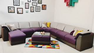 Godrej interio L Shaped Broadway. Premium Sofa Range. Make your own design.