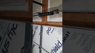 Left hand wind torsion spring information 1 car garage 7 foot 29 1/4 inch turn.