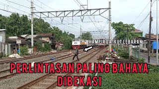 PARAAAAAAH! WAJIB HATI-HATI JIKA MENYEBRANG REL KERETA API INI