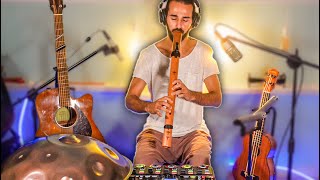 Live Looping Meditation | Handpan & Native American Flute | Boss RC-505