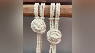 Macrame Easy Rose Knot Tutorial