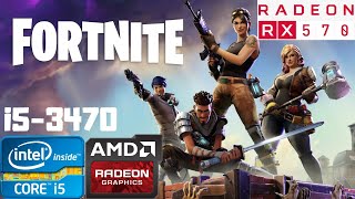 Fortnite (2020) | All Settings | i5-3470 | RX 570 8GB | 8GB RAM DDR3 | 1080p Gameplay PC Benchmark