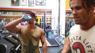 Calum Von Moger- Leg Destruction with Frank Mcgrath  AUGUST 2016