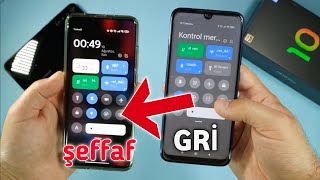 kontrol merkezi arkaplanı blur şeffaf yapma | griden şeffaf yapma