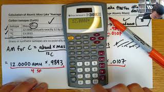 Calculate Atomic Mass from Isotope Abundance Data - CHEM 101