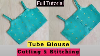 Tube Blouse Cutting & Stitching | 4-5 Year Baby Blouse Cutting & Stitching | DIY Baby Blouse