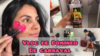 Vlog desse Domingo de carnaval em casa 🏠 Rotina/Fiz minha sobrancelha # Vlog #carnaval #youtube