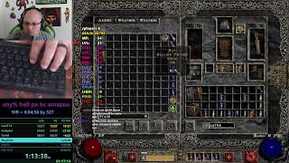 Diablo 2 LOD HC Hell Speedrun - WR ATTEMPTS - Amazon - Episode 158