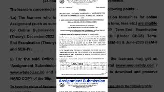 NSOU BDP & UG Assignment Submission ✅Online #nsou #2023 #shorts