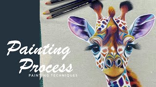 Processo creativo com lápis inktense