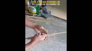 Cara Bikin Joran Bambu Micro Fishing / How to Make a Micro Fishing Bamboo Rod #Shorts