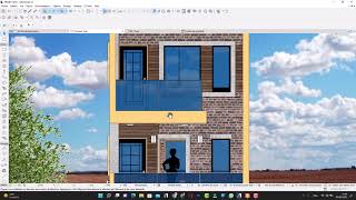 FACADE REALISTE SUR ARCHICAD SANS RENDU