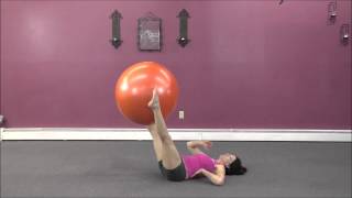 Ball Exercise - Double Bent Leg Stretch with Joan Miller