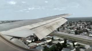 Landing in Montreal - Air Canada Boeing 767-300