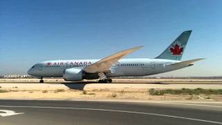 Air Canada 787 taxing at LLBG