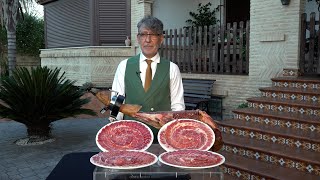 Cristo Muñoz Montes, maestro cortador de jamón. #jamón #jamónibérico #cortadordejamón