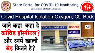 कोविड अस्पताल कहाँ-कहाँ है? और कितने बेड खाली है? covid hospital in MP & covid beds availability MP