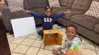 What’s in the box? Game Challenge between JOJO & KIKI/ lets play a game/ I CHALLENGE YOU/ Who wins!