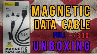 magnetic data cable full unboxing -/300