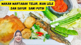 Lele goreng.tahu.martabak telor.lalab .Pete dan sambel ‼️nikmaat rasanya