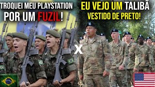 🇧🇷Brasil X 🇺🇸EUA (bota o fuzil pra cantar papum) - Canção de TFM Comparação #exercito #tfm #military