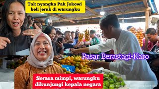 Jokowi Belanja buah dan sayuran di pasar Berastagi - Karo - Sumatera Utara