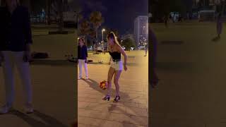 She Surprised Everyone Watching With Her Incredible Football Skills