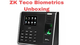 ZKTeco BIOMETRICS - Time Attendance Terminal Unboxing