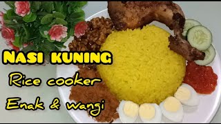 Setelah tahu resep ini,bikin nasi kuning yg enak jd mudah"Resep Nasi Kuning Rice cooker"#nasikuning#