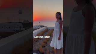 Admiring Santorini Sunset #santorini #santorinisunset #sunset #sunsetview #viral_video #greece