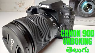 Canon EOS 90D complete unboxing in Telugu | LondonRanga |