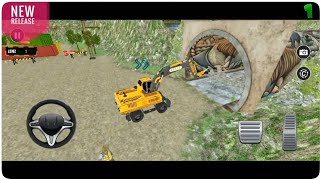 JCB Tunnel Rock 🪨 Breaking JCB Game Minute Gameplay New Release Android