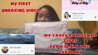 Unboxing my early gifts from my dearest friends from U.S.A and GERMANY