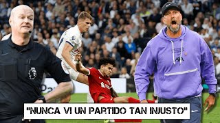 Jürgen Klopp estalla por la acción de gol anulada a Luis Díaz.