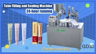 GD-30 Semi Automatic Tube Filling Machine for Toothpaste Cosmetics #tubefillingmachine