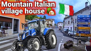 Italian village Pieve d'Alpago Belluno Lifestyle | Italy Village walk tour | walk with me