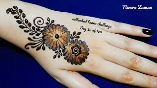 cottonbud mehndi design no. 30 | beautiful mehndi design | simple and easy mehndi design | mehandi