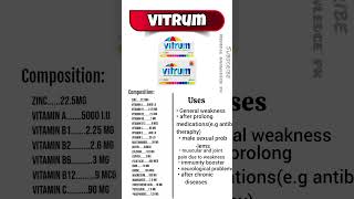 vitrum tablet benefits|vitrum tablet uses|super tonic||medical knowledge pk