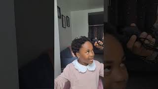 tresses enfants  facile à  réaliser #family #cheveuxcrépus #vlog