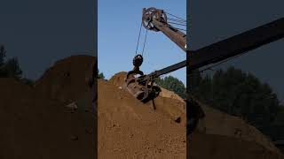 A DREAM adult sandbox with old trucks, tractors, cranes and bulldozers. #constructionequipment