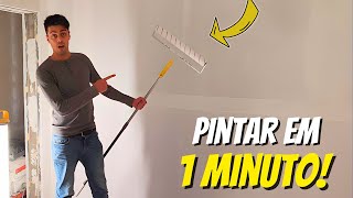 Como PINTAR DRYWALL com ROLO GIGANTE