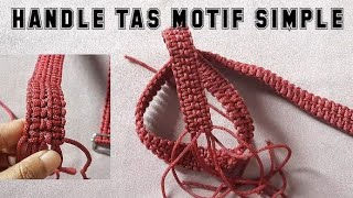 Cara Membuat Handle Tas Motif Simple dari Tali Kur | Oemah Kreasi